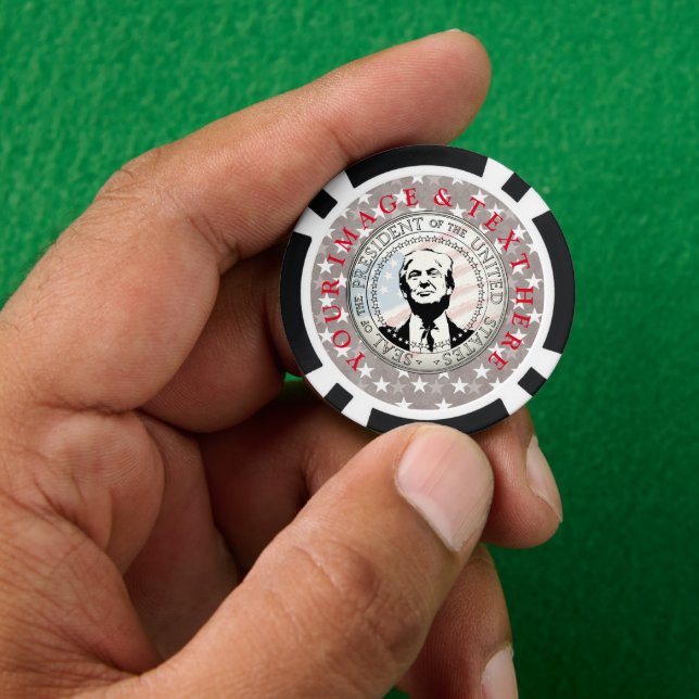 Personalisiertes individuelles Foto Pokerchips (Hand)