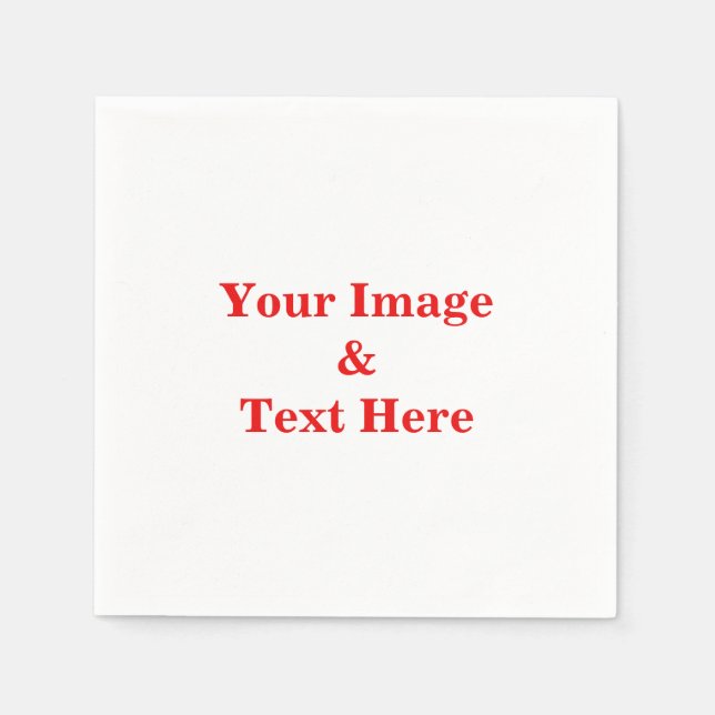 Personalisiertes individuelles Foto Serviette (Vorderseite)