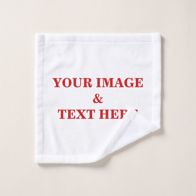 Personalisiertes individuelles Foto Waschlappen (Waschlappen)