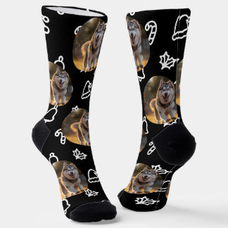 Personalisiertes individuelles Foto - Winterfeier Socken