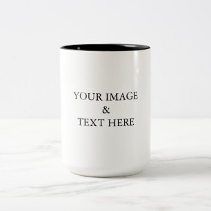 Personalisiertes individuelles Foto Zweifarbige Tasse