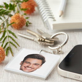 Personalisiertes individuelles Gesicht Schlüsselanhänger