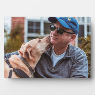 Personalisiertes individuelles Haustier-Hundefoto  Fotoplatte