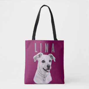 Personalisiertes individuelles Haustierporträt Tasche