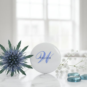Personalisiertes individuelles Monogramm-Geschenk Button