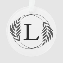 Personalisiertes individuelles Monogramm-Geschenk Ornament