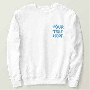 Personalisiertes individuelles Text besticktes Swe Sweatshirt