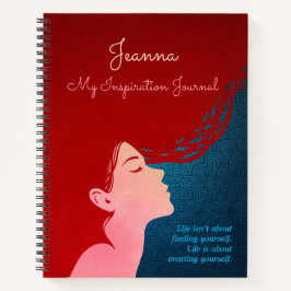 Personalisiertes Inspirationsblatt Notizbuch