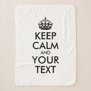 Personalisiertes Internet-Memo BEHALTE CALM und IH Sherpadecke