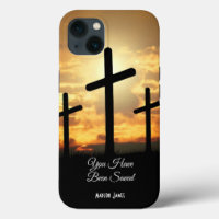 Personalisiertes iPhone 13 Fall Christentum Cross