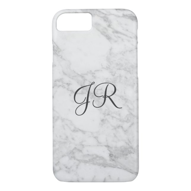 Personalisiertes iPhone 7 Fall Monogramm-moderner Case-Mate iPhone Hülle (Rückseite)