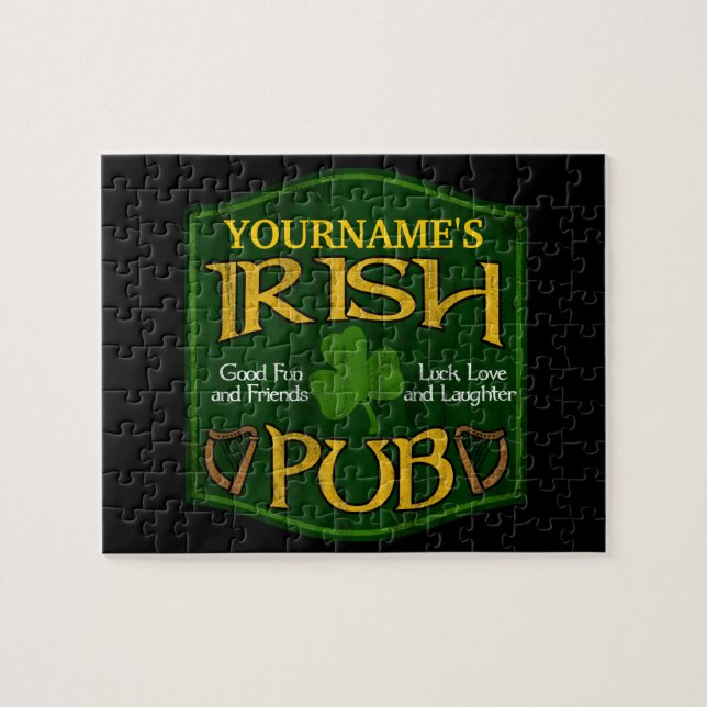 Personalisiertes irisches Pub-Schild (Horizontal)