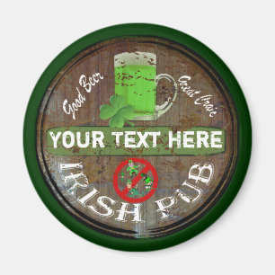 Personalisiertes irisches Pub-Schild Magnet