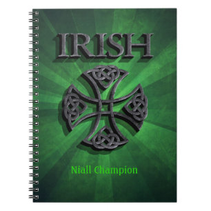 Personalisiertes Irish Celtic Cross Notizblock