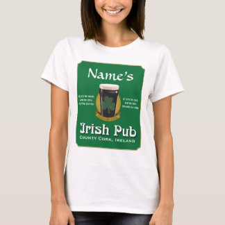Personalisiertes Irish Pub Babydoll T-Shirt