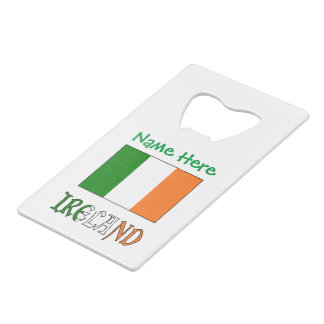 Personalisiertes Irland-Flagge-Erbe Geldbeutel Flaschenöffner