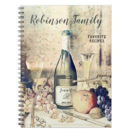 Personalisiertes italienisches Rezept Kochbuch Notizblock