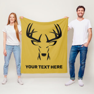 Personalisiertes Jagdschuppen für Jäger Fleecedecke