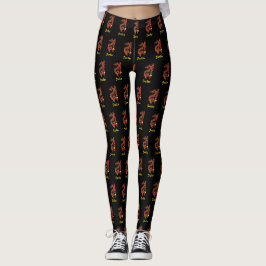 Personalisiertes Jahr der Gewohnheit der Drachen-L Leggings
