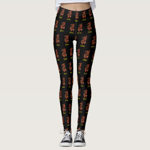 Personalisiertes Jahr der Gewohnheit der Drachen-L Leggings