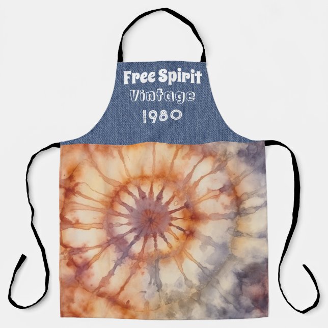 Personalisiertes Jahr Hippie-Mehrfach-Print-Schürz Schürze (Vorderseite)