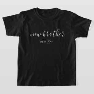 Personalisiertes Jahr Neuer Bruder T - Shirt