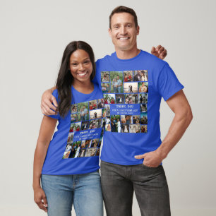 Personalisiertes Jahresende 22 FotoCollage T-Shirt