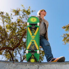 Personalisiertes jamaikanisches Skateboard "Rude B