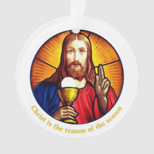 Personalisiertes Jesus-Bild Ornament