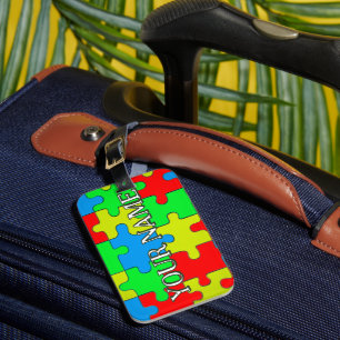 Personalisiertes Jigsaw-Puzzle-Thema Gepäckanhänger