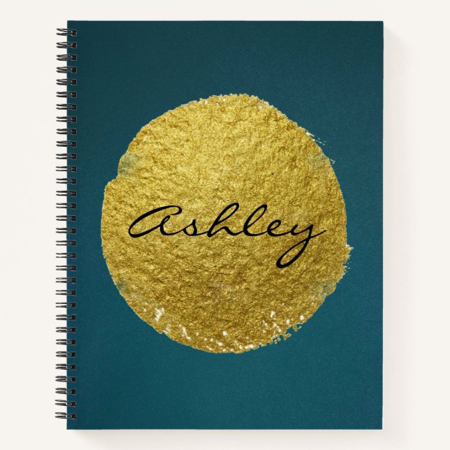Personalisiertes Journal mit Goldfolien individuel Notizbuch (Vorderseite)