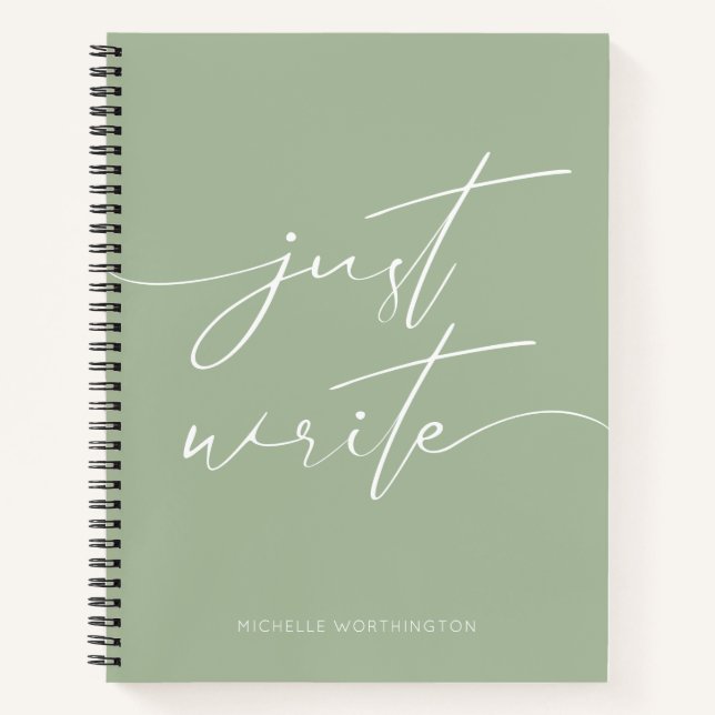 Personalisiertes Journal-Sage-Notebook für moderne Notizbuch (Vorderseite)