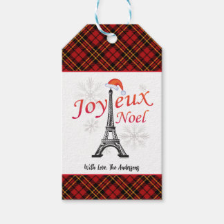 Personalisiertes Joyeux-Weihnachten Geschenkanhänger