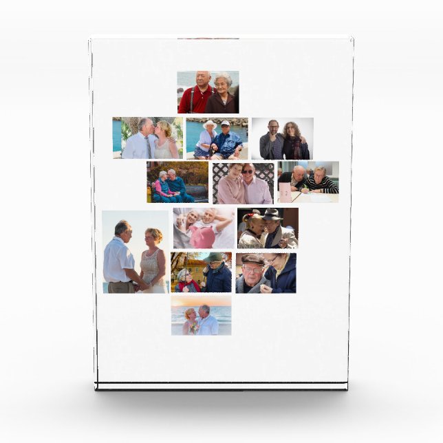 Personalisiertes Jubiläum 13 FotoCollage Fotoblock (Vorderseite)
