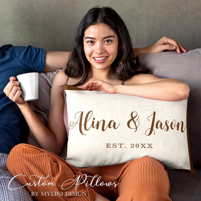 Personalisiertes Jubiläum Pillow für Paare Dekokissen (Von Creator hochgeladen)