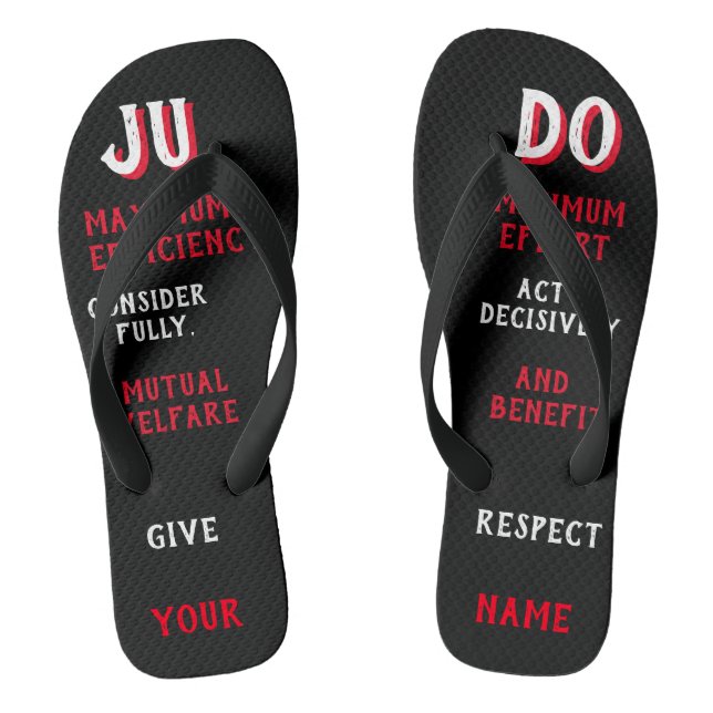 Personalisiertes Judo Flip Flops (Fußbett)