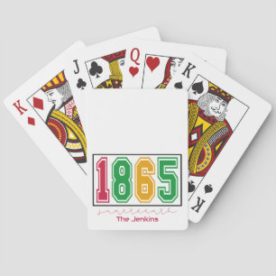 Personalisiertes Juneteh - Schwarze Geschichte Spielkarten