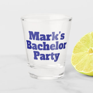 Personalisiertes Junggesellen-Geschenk Schnapsglas