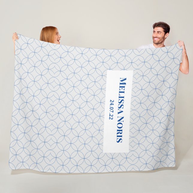 Personalisiertes JW-Taufgeld  Fleecedecke (Beispiel)