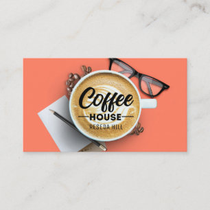 Personalisiertes Kaffeehaus Visitenkarte