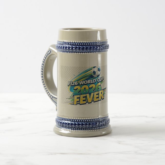 Personalisiertes Kaffeetassendesign Bierglas (Vorderseite Links)