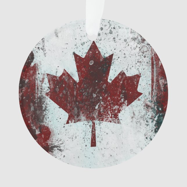 Personalisiertes Kanada-Ahorn-Blatt Ornament (Vorderseite)