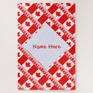 Personalisiertes Kanada-Flagge-Jigsaw-Puzzle-Gesch