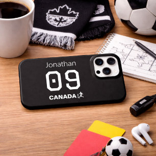 Personalisiertes Kanada Fußball Athlet Geschenk iPhone 15 Pro Hülle