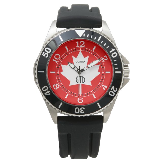 Personalisiertes Kanada stellte 1867 150 Jahre her Armbanduhr (Vorderseite)
