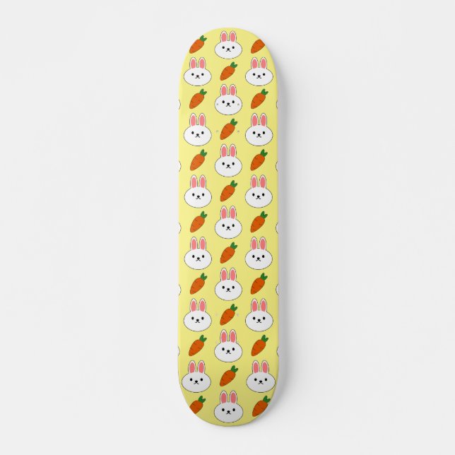 Personalisiertes Kaninchen Skateboard (Vorne)