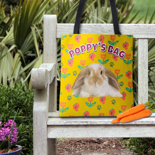 Personalisiertes Kaninchengeschenk, Fun Pet Foto Z Tasche