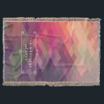 Personalisiertes Karo-Muster,  Laufsteg Decke<br><div class="desc">Gemütliches Diamant-Muster Personalisierte Throw Blanket von Orabella Prints.  Einfach mit Ihrem eigenen Text anpassen.  Ideal für eine Hochzeit oder ein Weihnachtsgeschenk!</div>