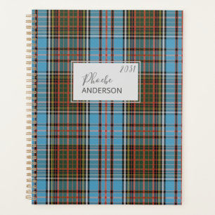 Personalisiertes Karo-Tartan Clan Anderson Planer