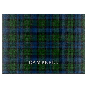 Personalisiertes Karo Tartan Clan Campbell Militär Schneidebrett